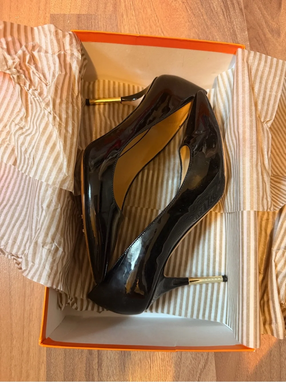 Kate Spade PRAGUE Black Patent Pointed Toe Stiletto Pumps